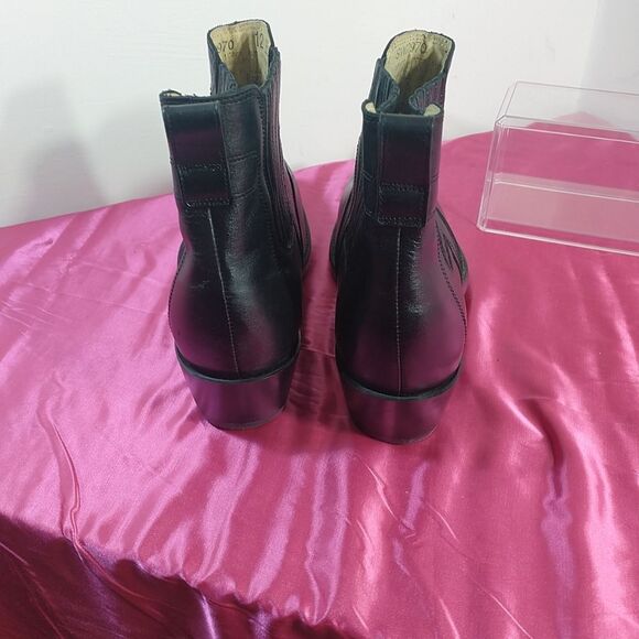 Durango Western Cowboy Chelsea Ankle Boots Mens 12 EE Black Leather - Picture 5 of 10